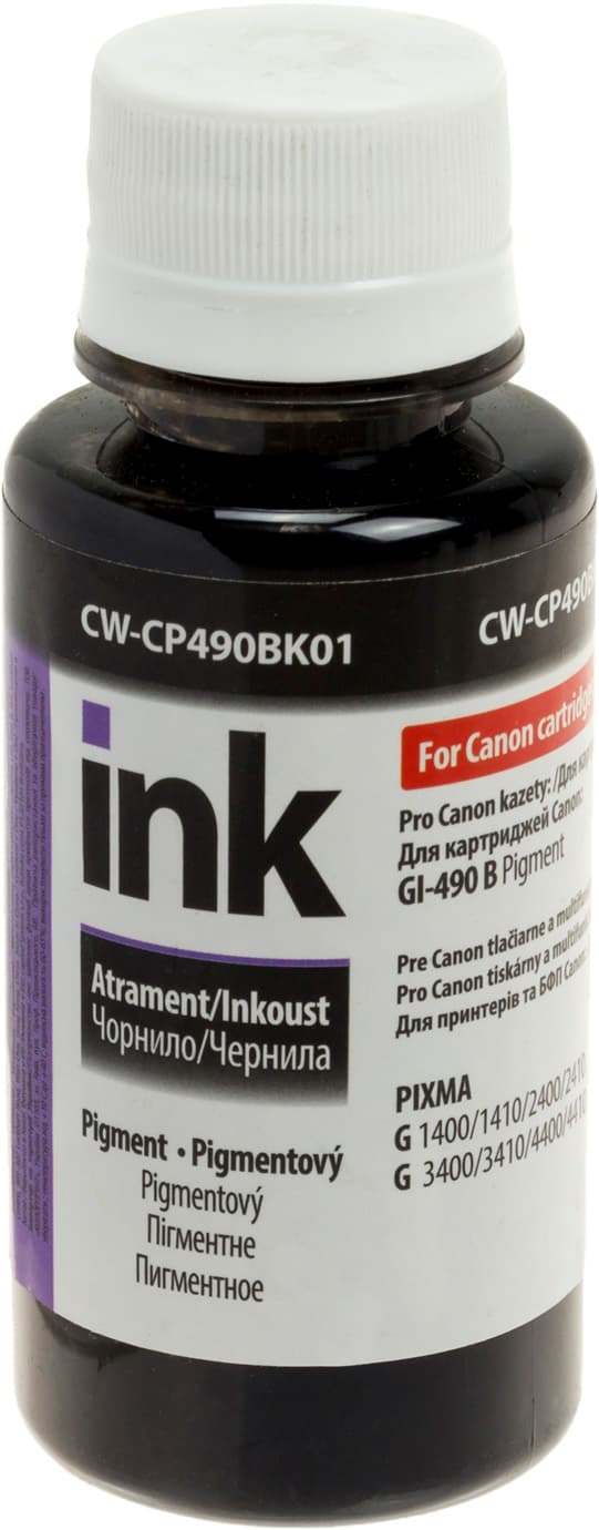 Чорнило ColorWay Canon GI-490 Pixma G1400/G2400/G3400 100мл black pigment