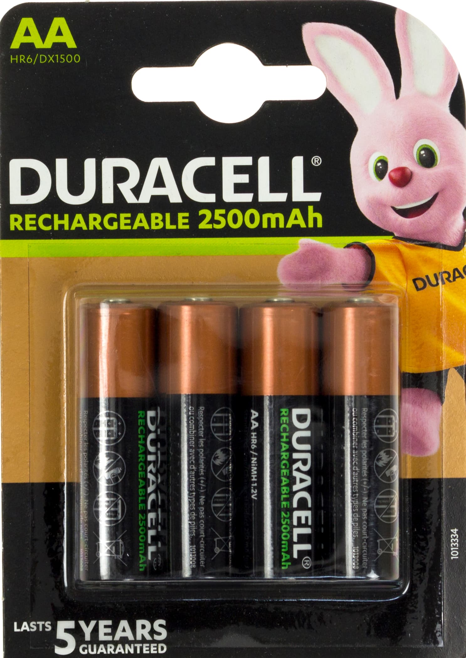 Акумулятори Duracell ready Ni-Mh (R-06, 2500 mAh)/блістер 4 шт (10)