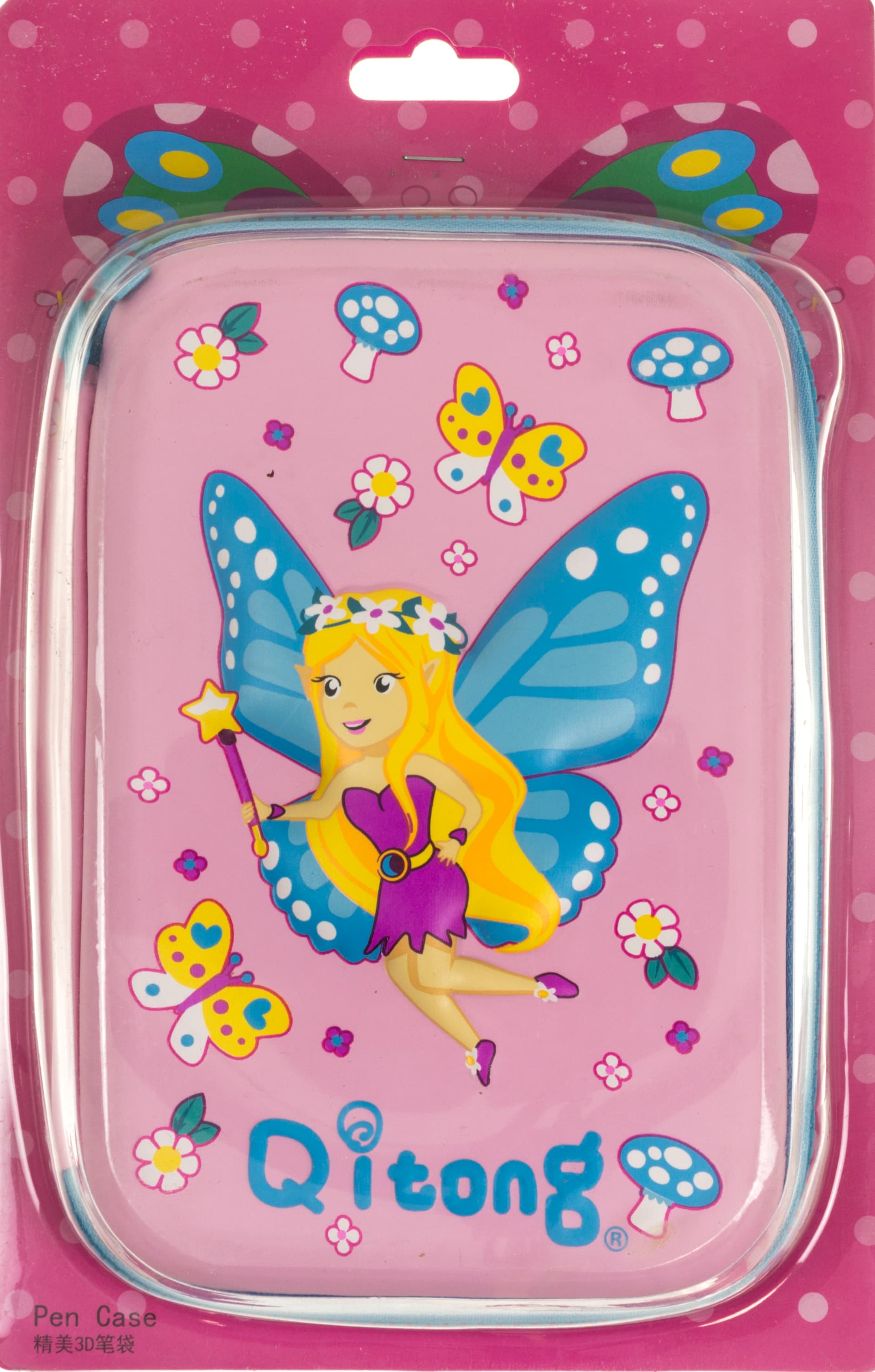 Пенал з тисненням 1від. №QT-5625-Pink(16)