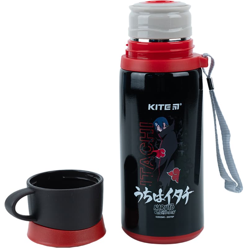 Термос метал. 0,35л "Kite" Naruto чёрный №NR23-305(30)