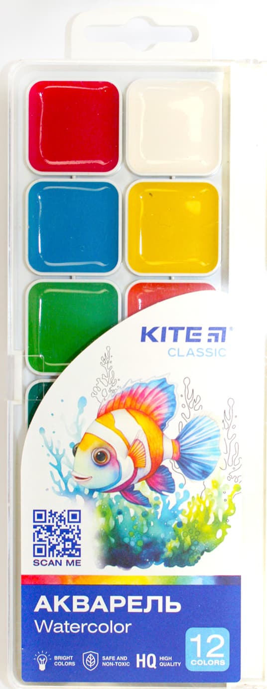 Акварель 12 цветн. "Kite" "Classic" №K-061(12)