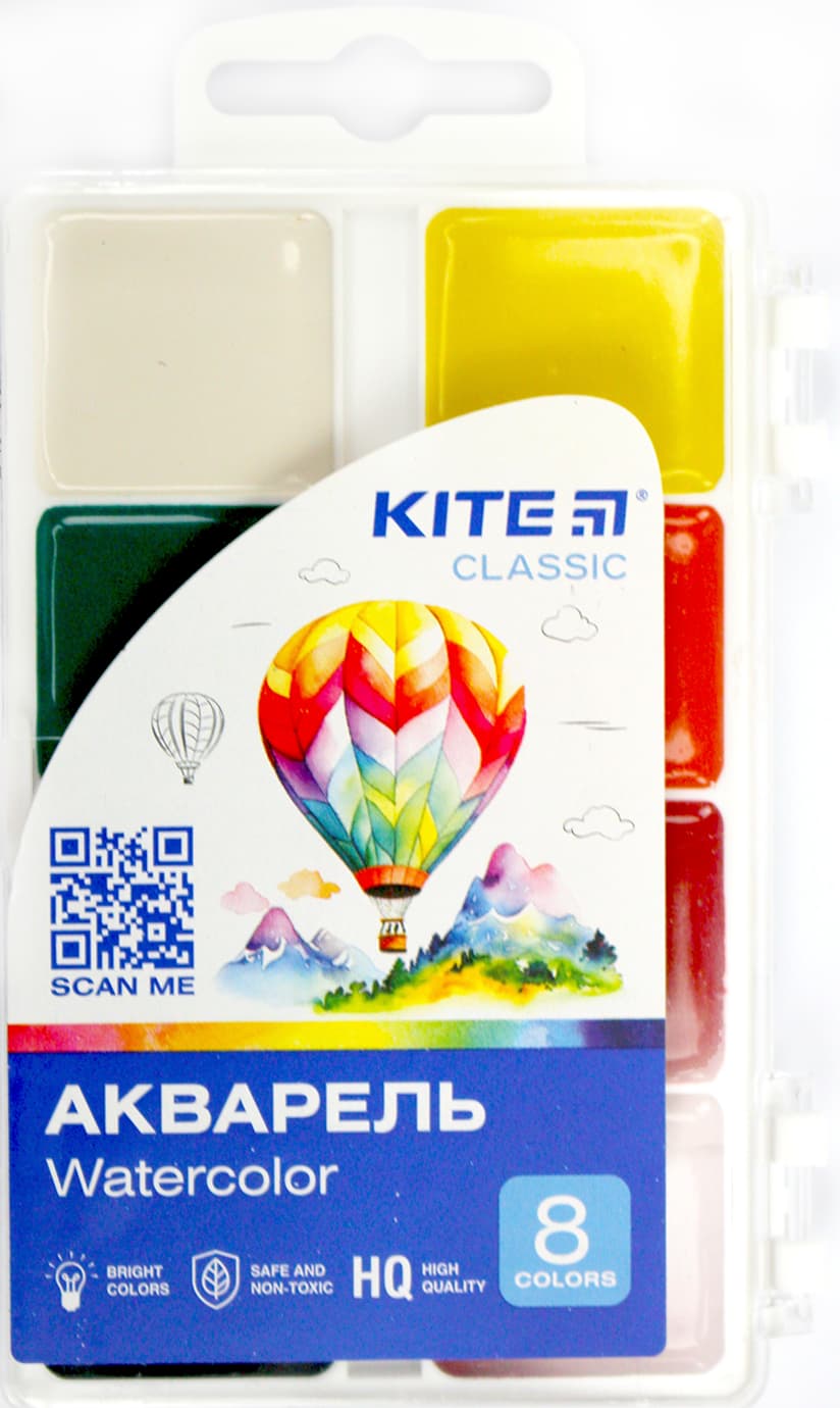 Акварель 8 цветн. "Kite" "Classic" №K-065(42)