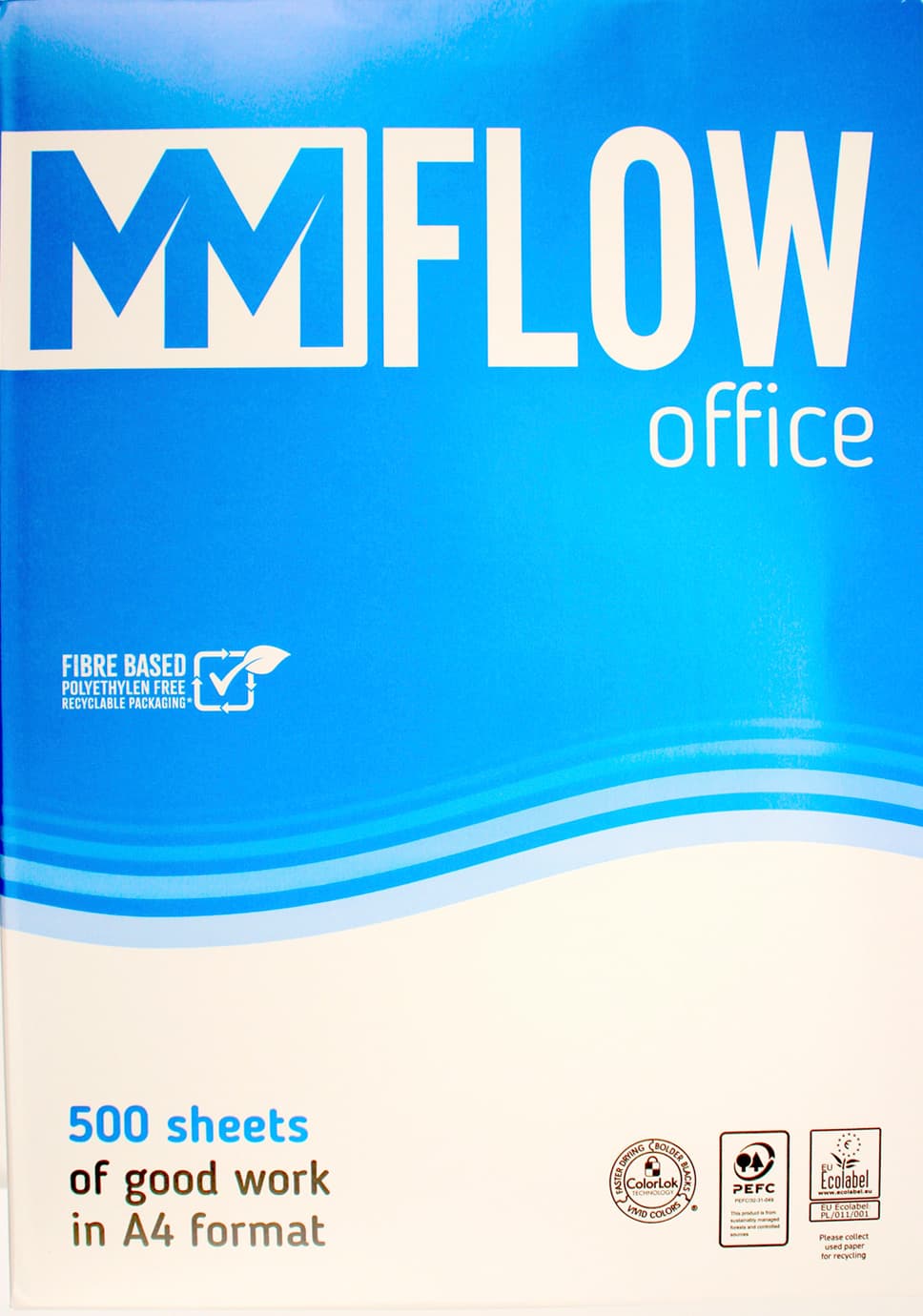 Бумага офисная А4 "MM Flow Office" 80г/м2 В (500л)(5)(240)
