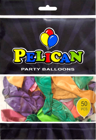 Шарик воздуш. латексный 10"/25см перламутр ассорти №810199/199/Pelican/(50)(250)
