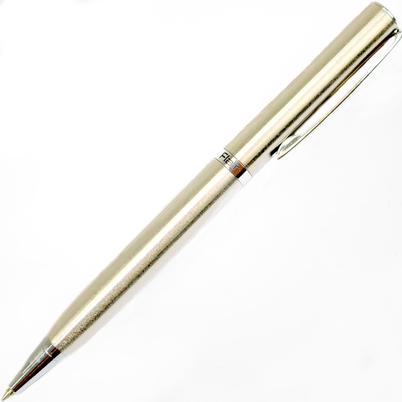 Ручка кульк. "FlairP" №1061 Golden Eye сатин голд срібн. корп. 50064 синя(50)