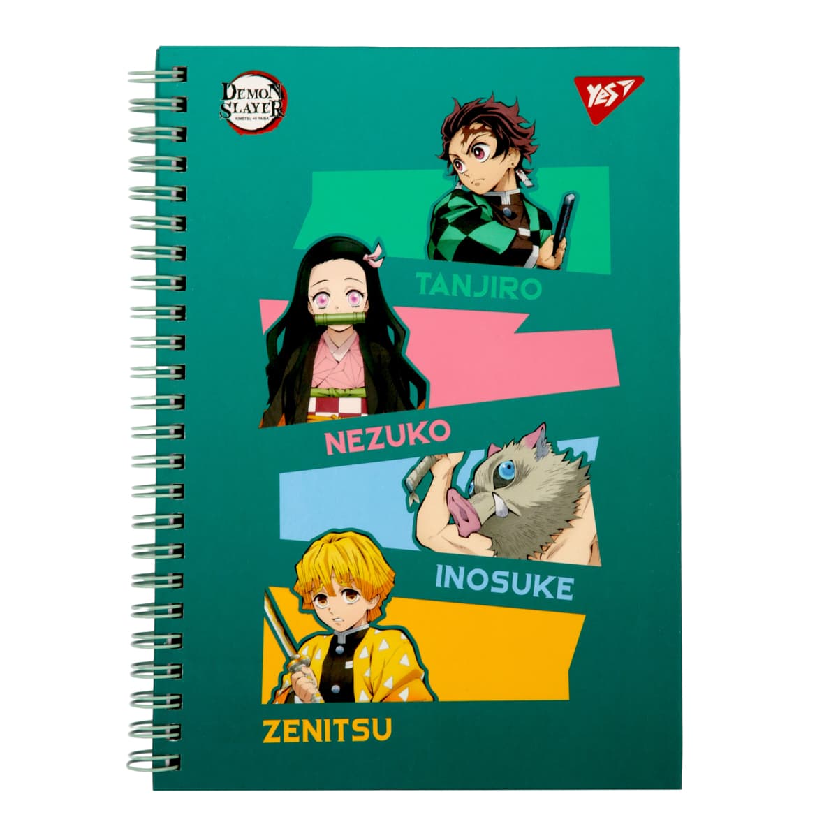 Блокнот пруж. А5 64л. клет. Demon Slayer 7БЦ №152022/Yes/(20)(40)