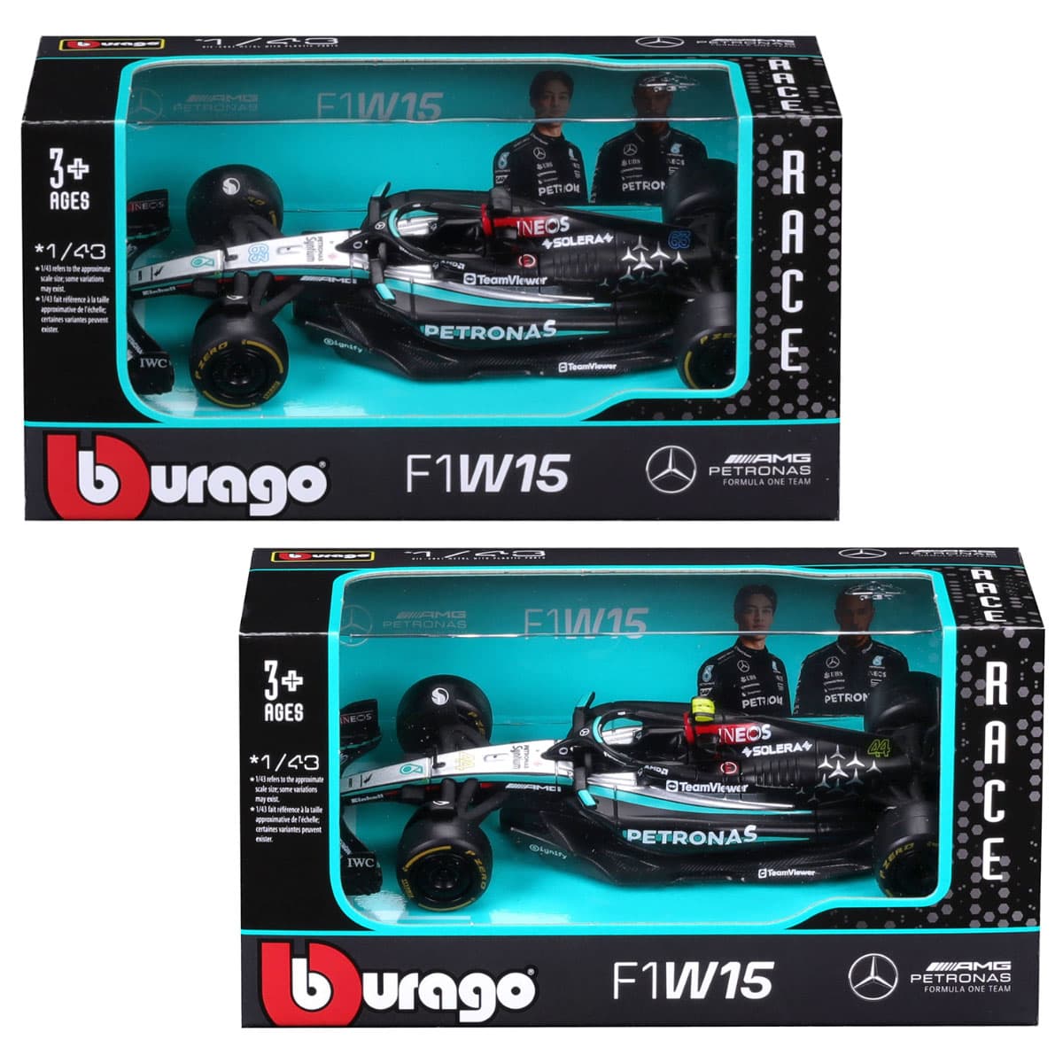 Автомодель "Bburago" Mercedes-Amg F1 W15 (1:43) №18-38208/КіддіСвіт/