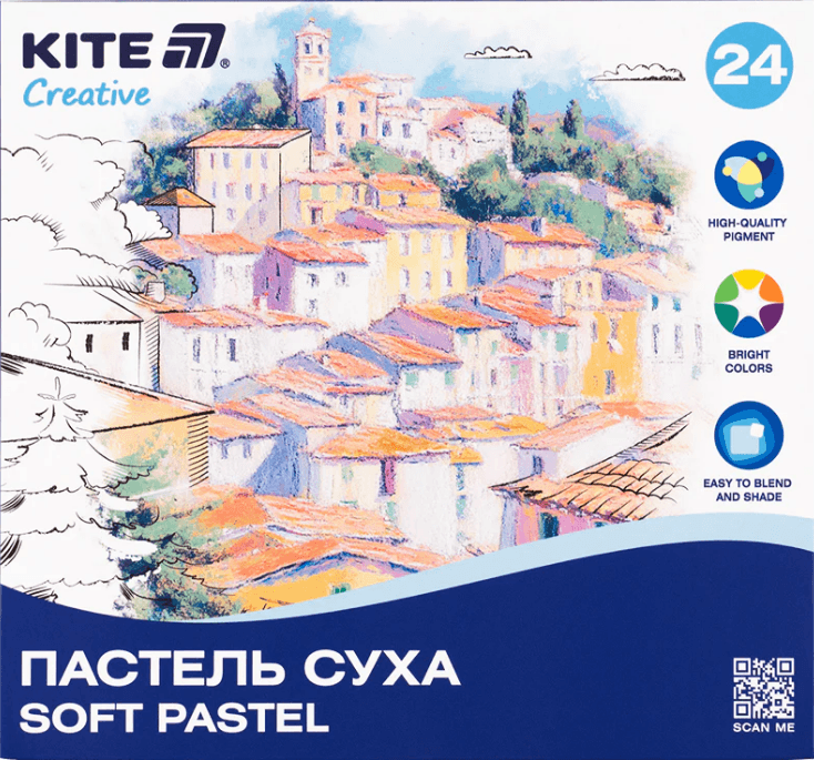 Пастель суха "Kite" №K-201-24 Creative 24кольор.(12)