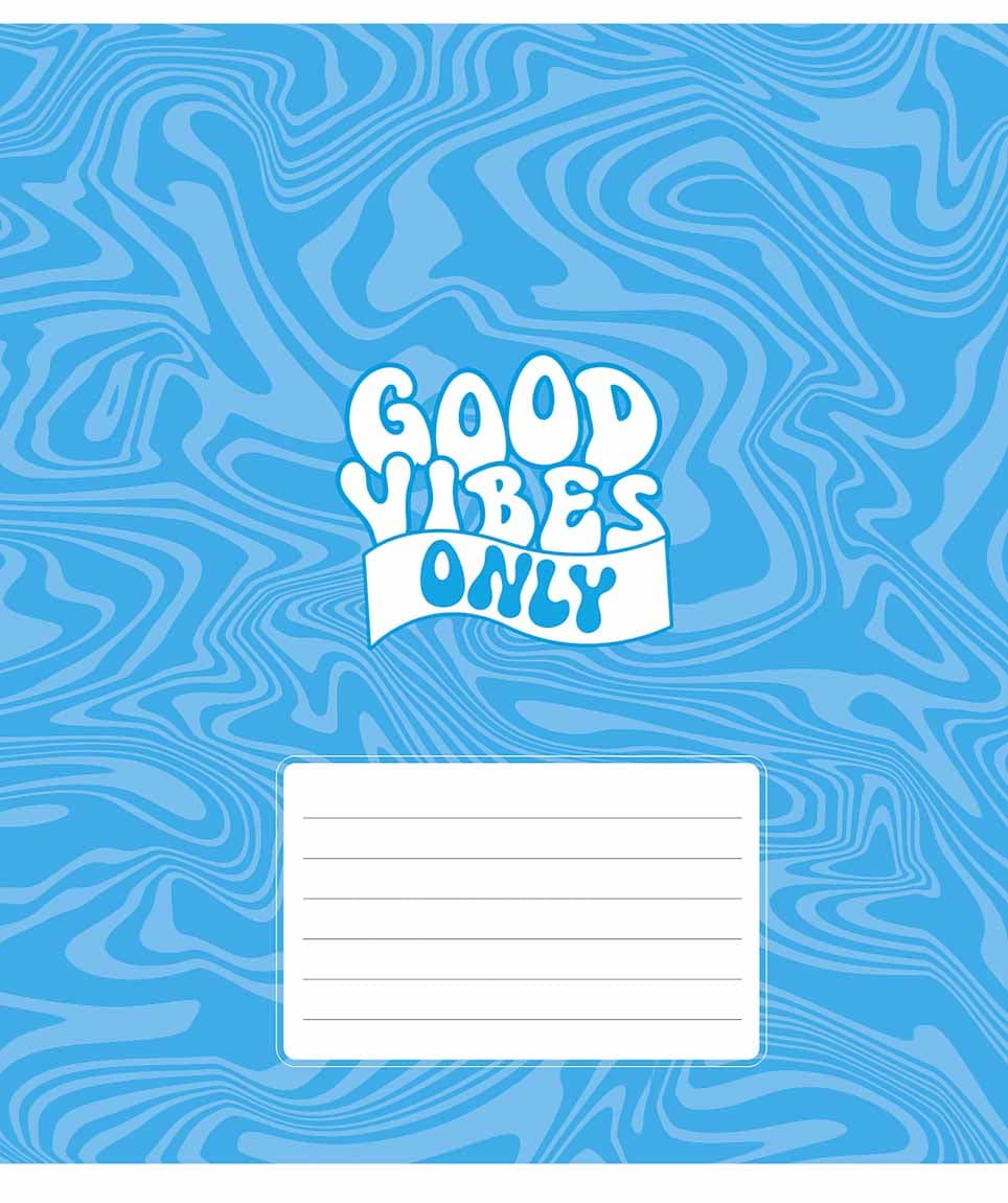 Тетрадь 18л. клет. Star "Good vibes only(дев)" ВД-лак №018-3561K(25)(250)
