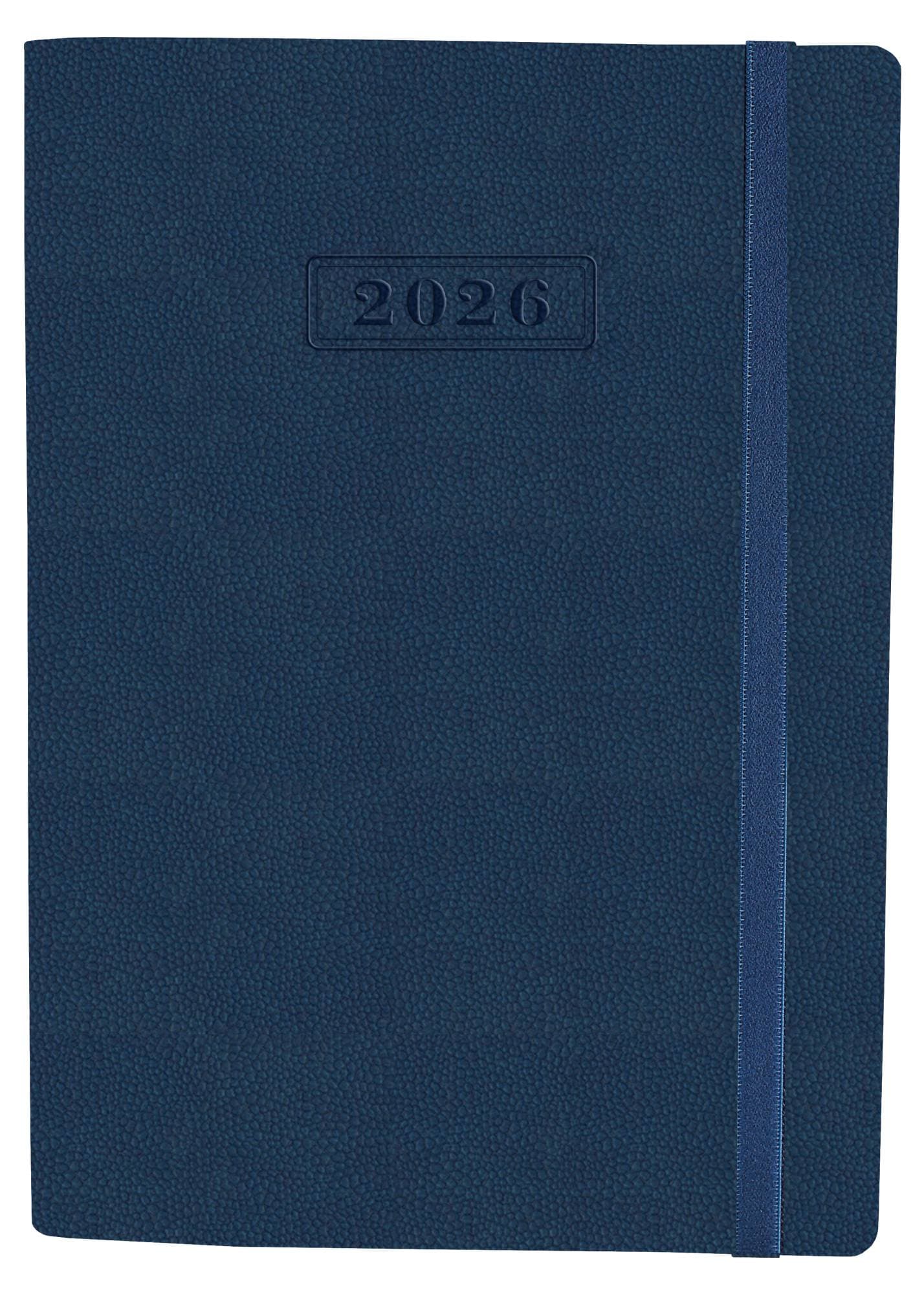 Ежедневник А5 Optima датированный 2025 Namib на резинке,темно синий O25205-24