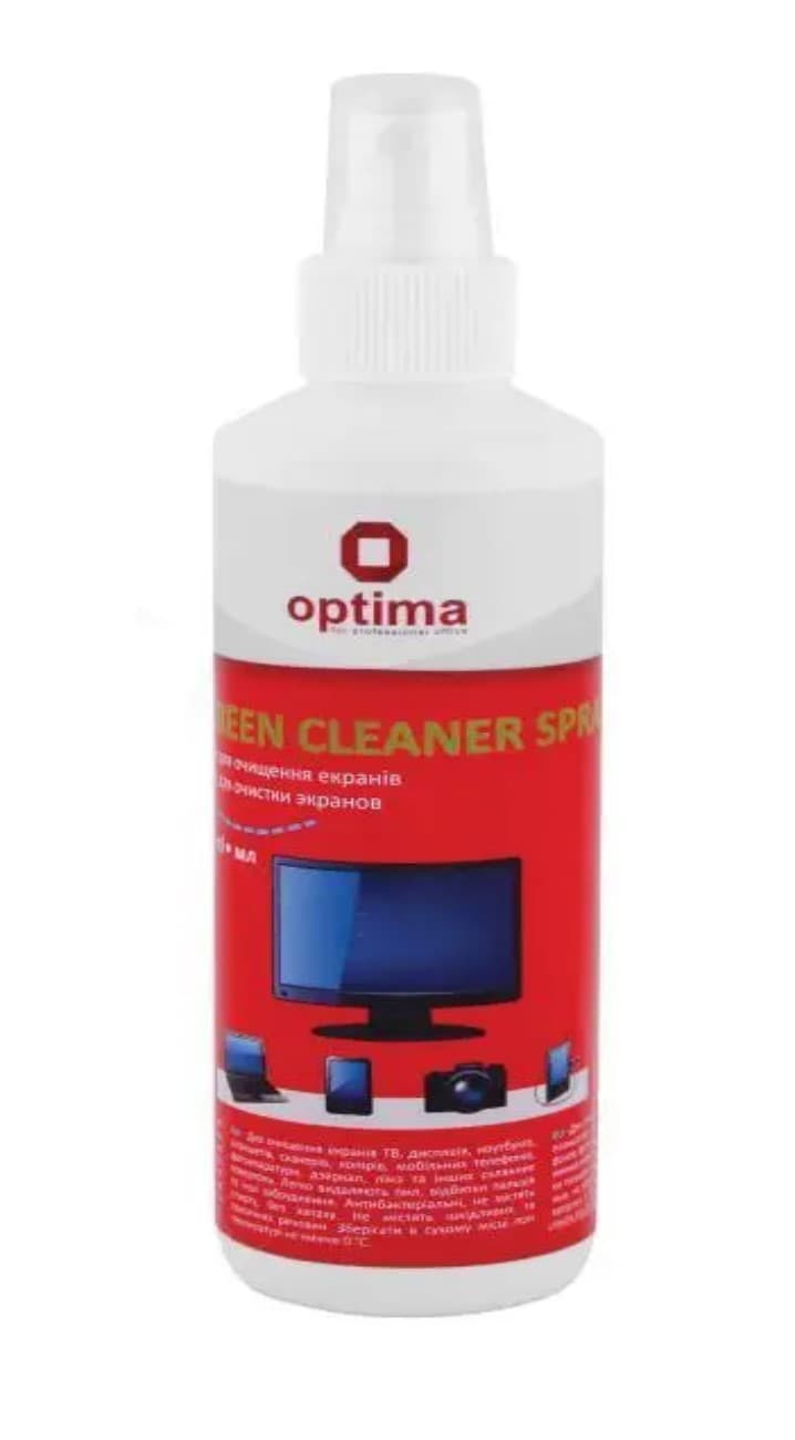 Спрей для очищення екранів "Optima" 250мл №72613(20)