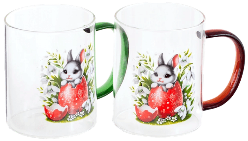 Набір чашок керам. (2шт) 430мл "Viva Easter Rabbit" №BCR80100H