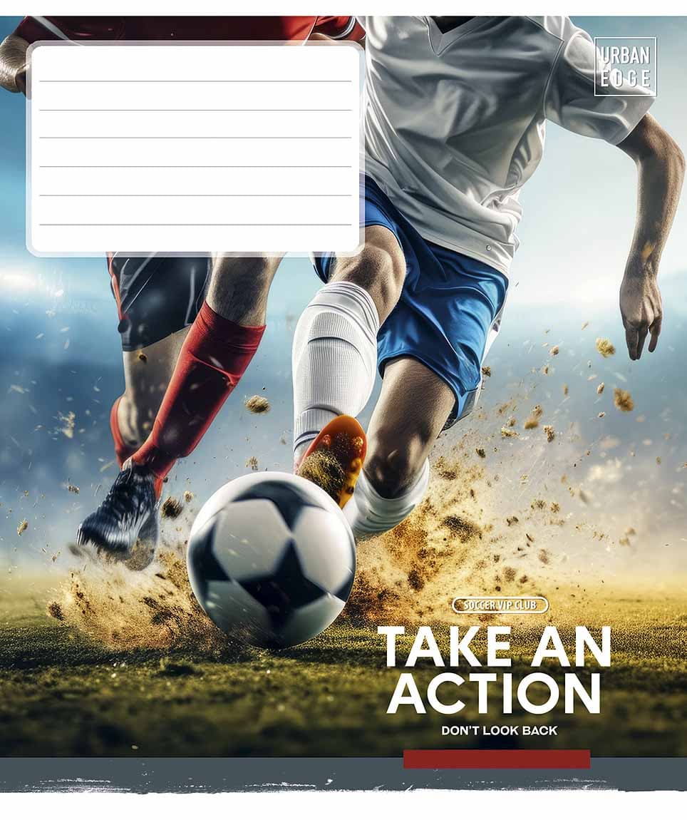 Зошит 18арк. кліт. Школярик "Take an action" ВД-лак №018-3673K(25)(200)