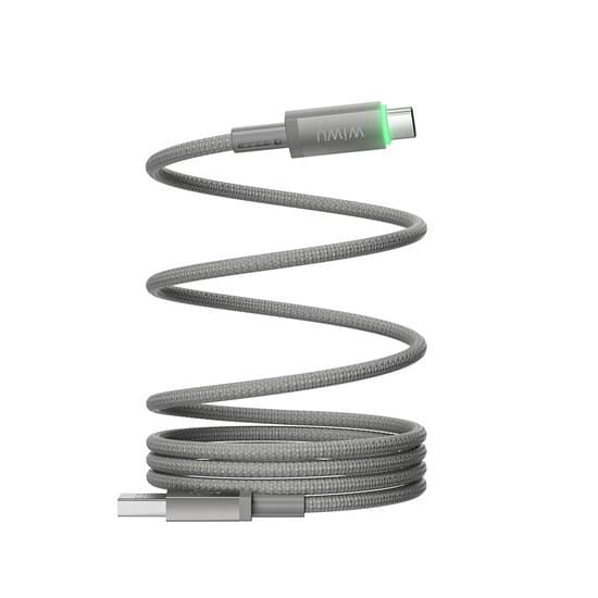 Кабель USB > USB Wiwu №Wi-C082 магнітний, швидка зарядка 60W 1м grey
