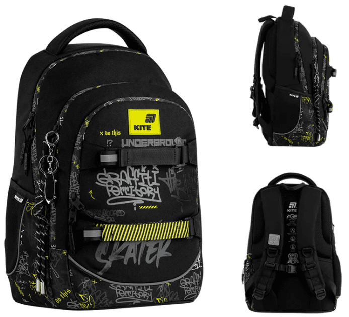 Рюкзак "Kite" Education teens Graffiti 2від.,7карм. №K26-727M-4