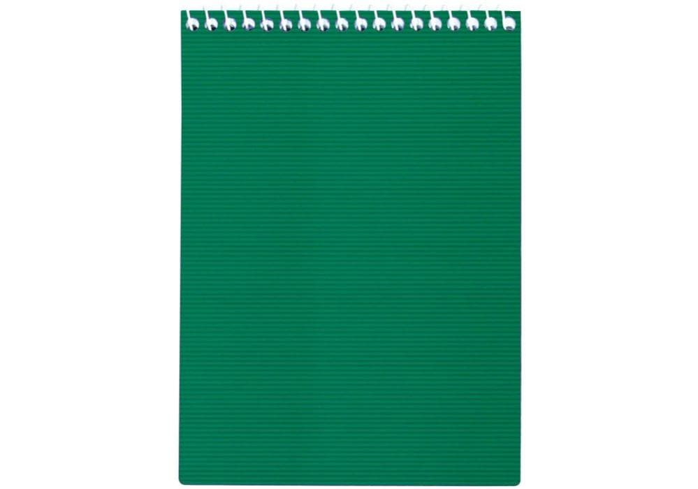 Блокнот пруж. бок. А5 48л. лин. пласт. обл.,зелёный №E20304-04/Economix/(4)(56)