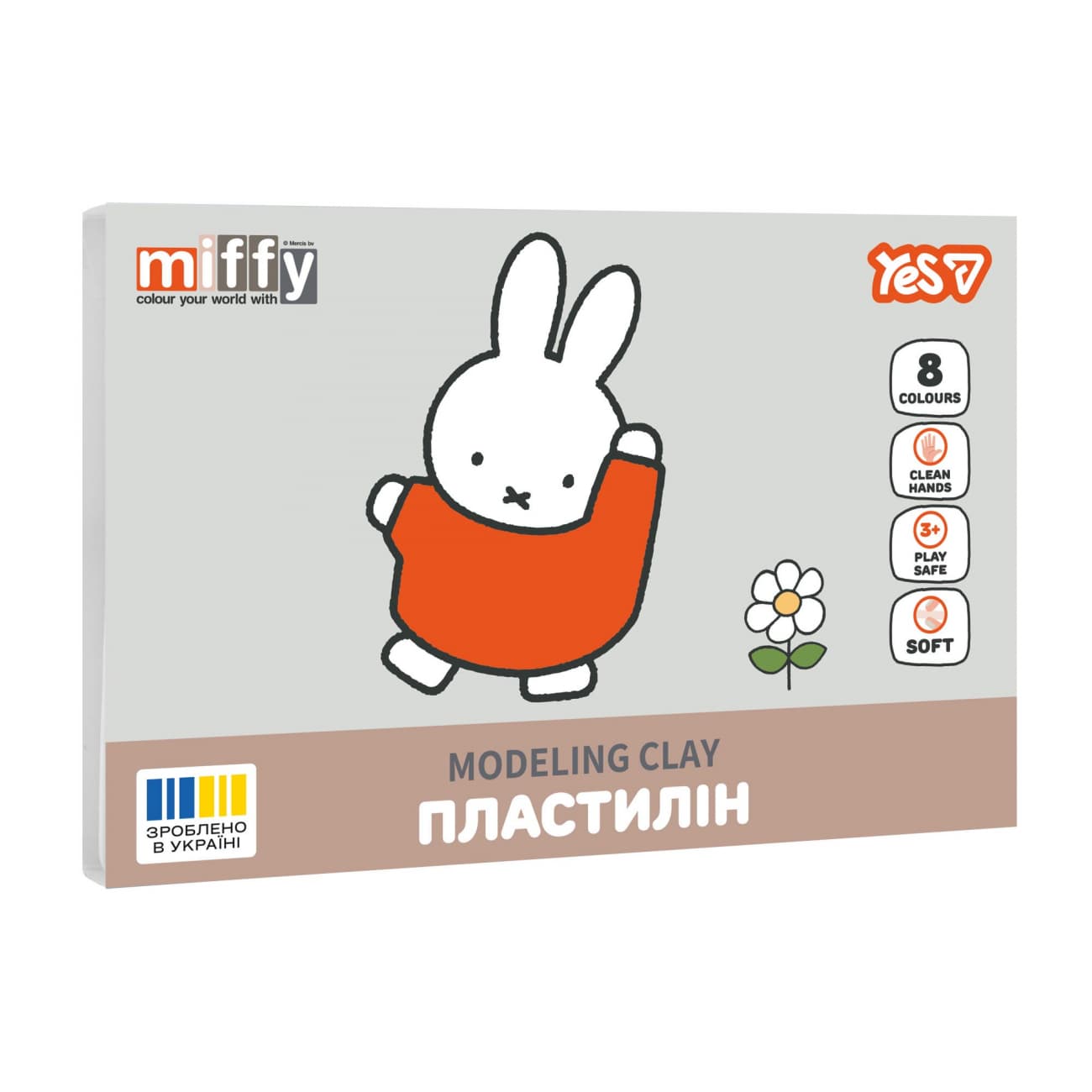 Пластилін "Yes" Miffy 8 кольор. 160гр №540717