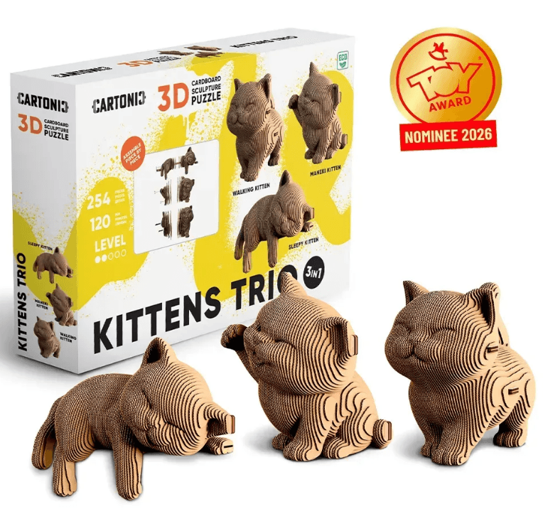 Пазлы 3D "Cartonic" Kittens Trio