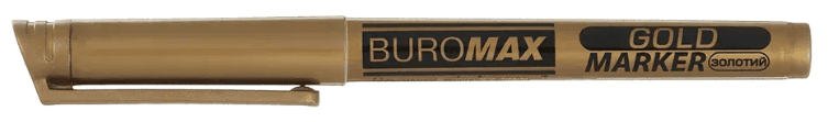 Маркер "Buromax" №BM.8709-23 GOLD 1-2 мм, золотой