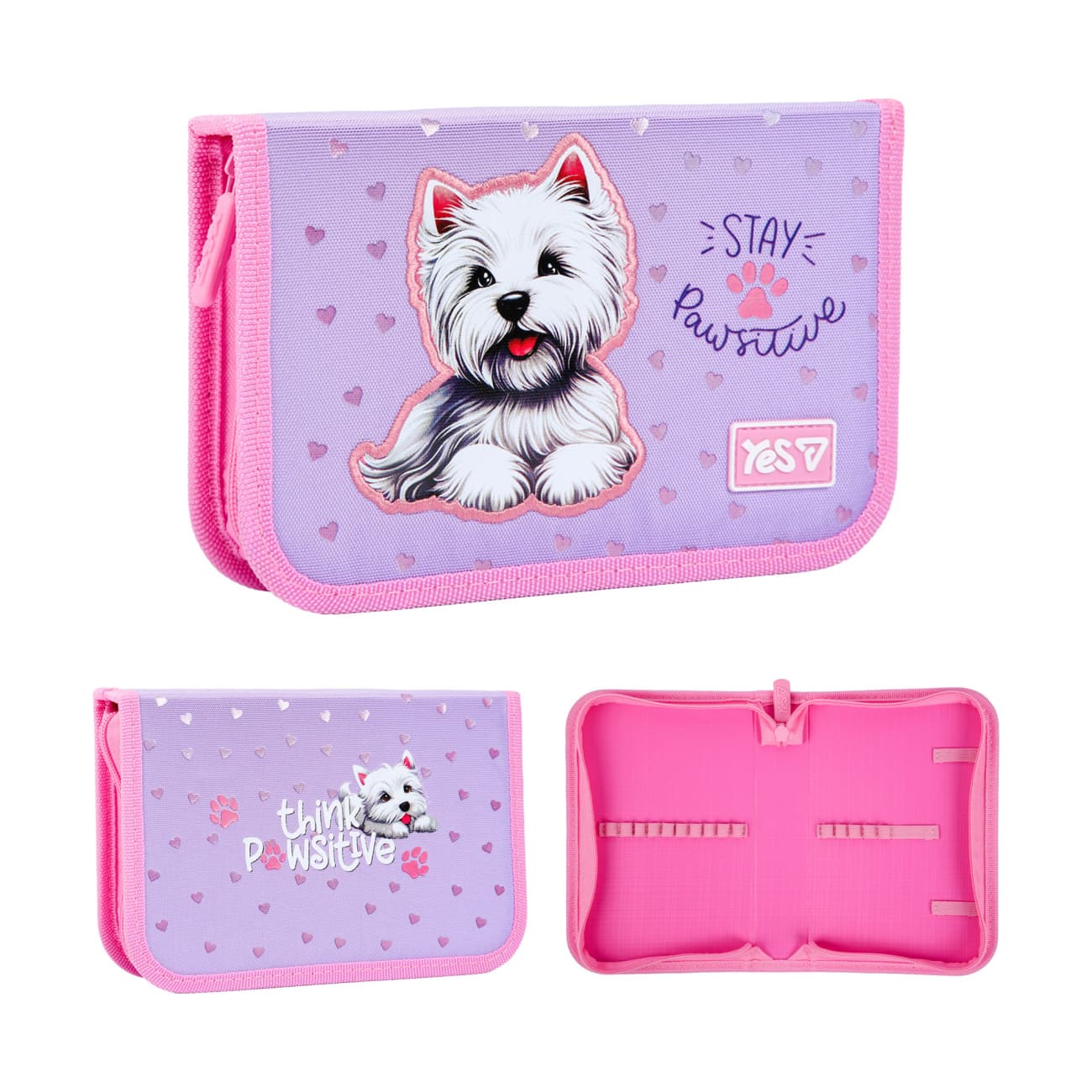 Пенал "Yes" Pawesome тв.,одинар.,без клап. №HP-02/533723/Р-26