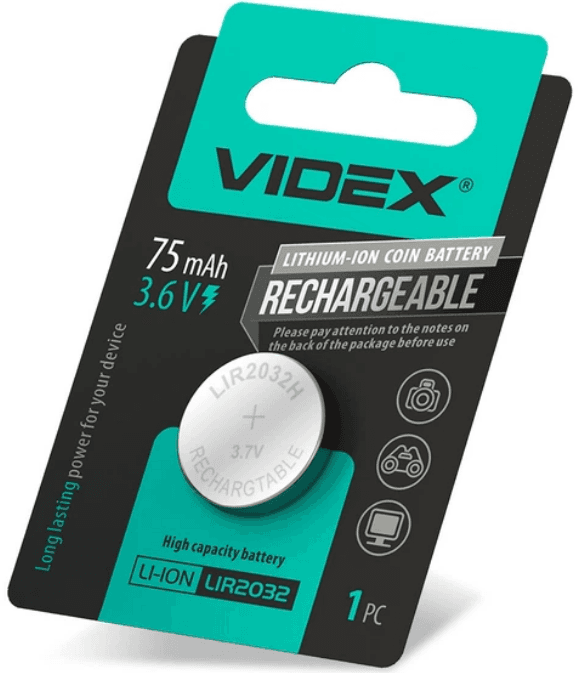 Акумулятор Videx Li-ion LI2032 блістер 1шт