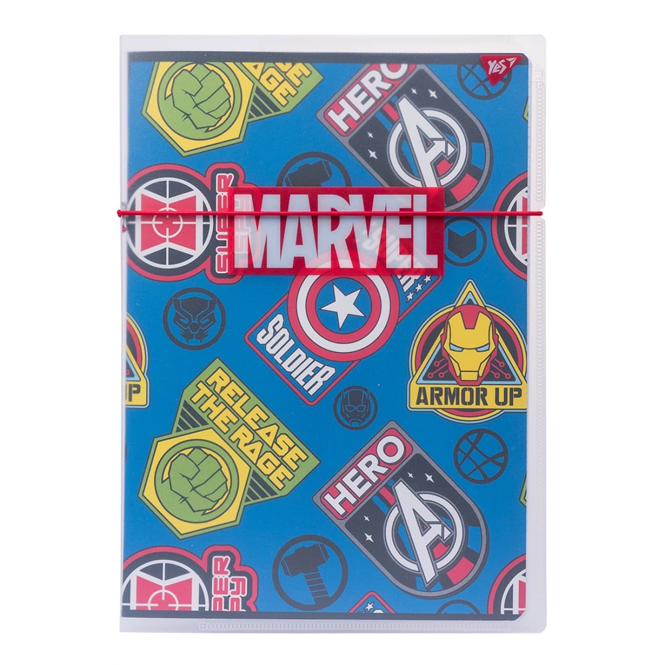 Зошит A4 48 аркушів клітинка в пластиковій папці Yes Marvel Hero (1) 764426