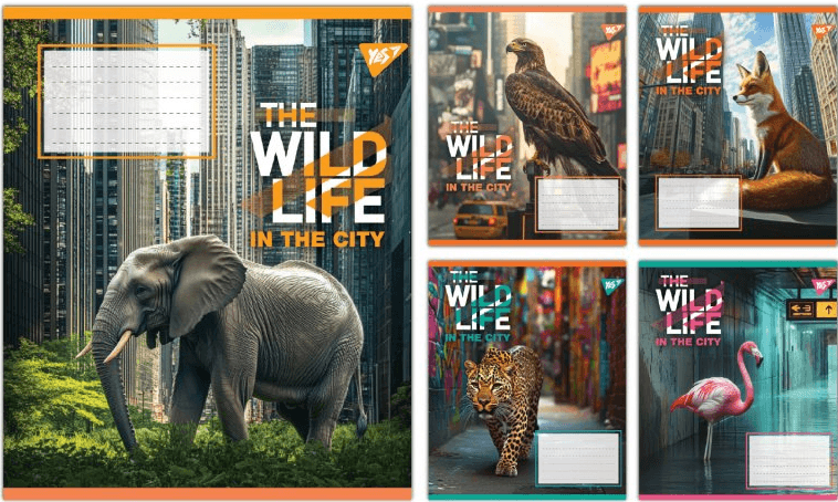 Зошит 60арк. лін. YES The wild in the city №767771(10)(160)