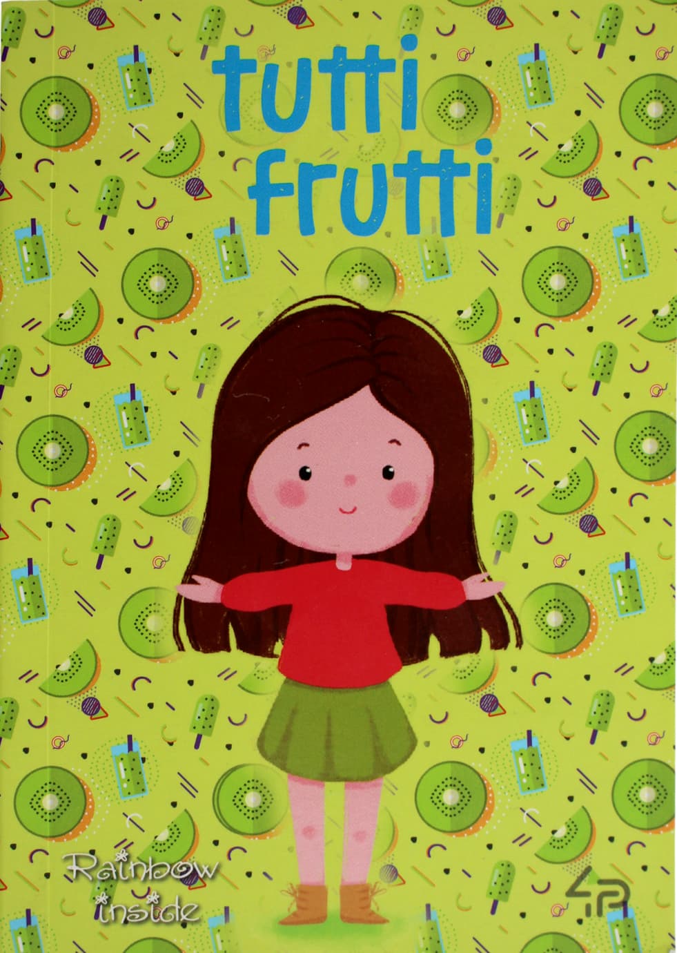 Блокнот A6 48 листов без линовки Profiplan Tutti Frutti kiwi 901302
