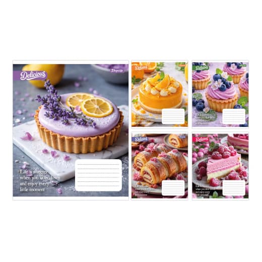 Зошит 18арк. кліт. 1В Cake №769138(25)(400)