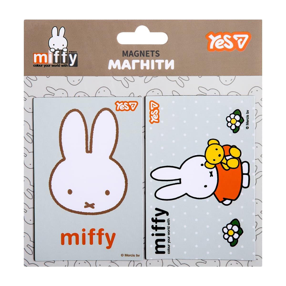 Магниты "Yes" Miffy 6х9см, 2шт №708567