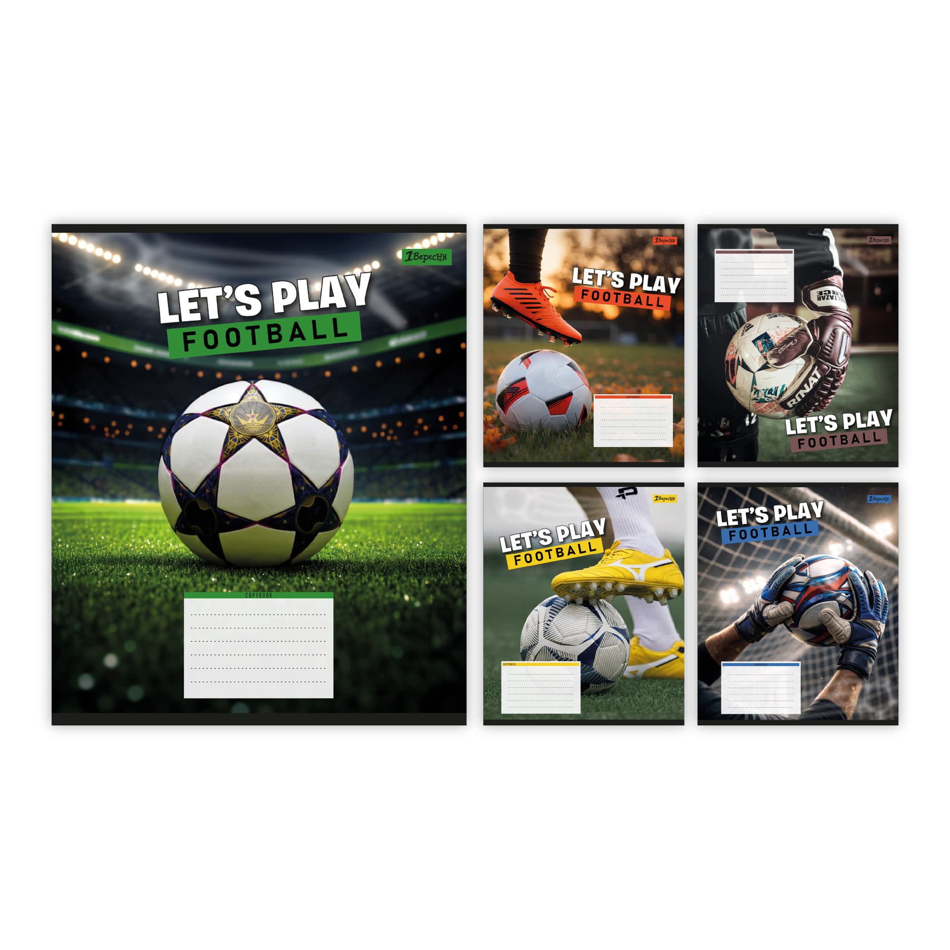 Зошит 24арк. кліт. 1В Let's play football №768752(20)(320)