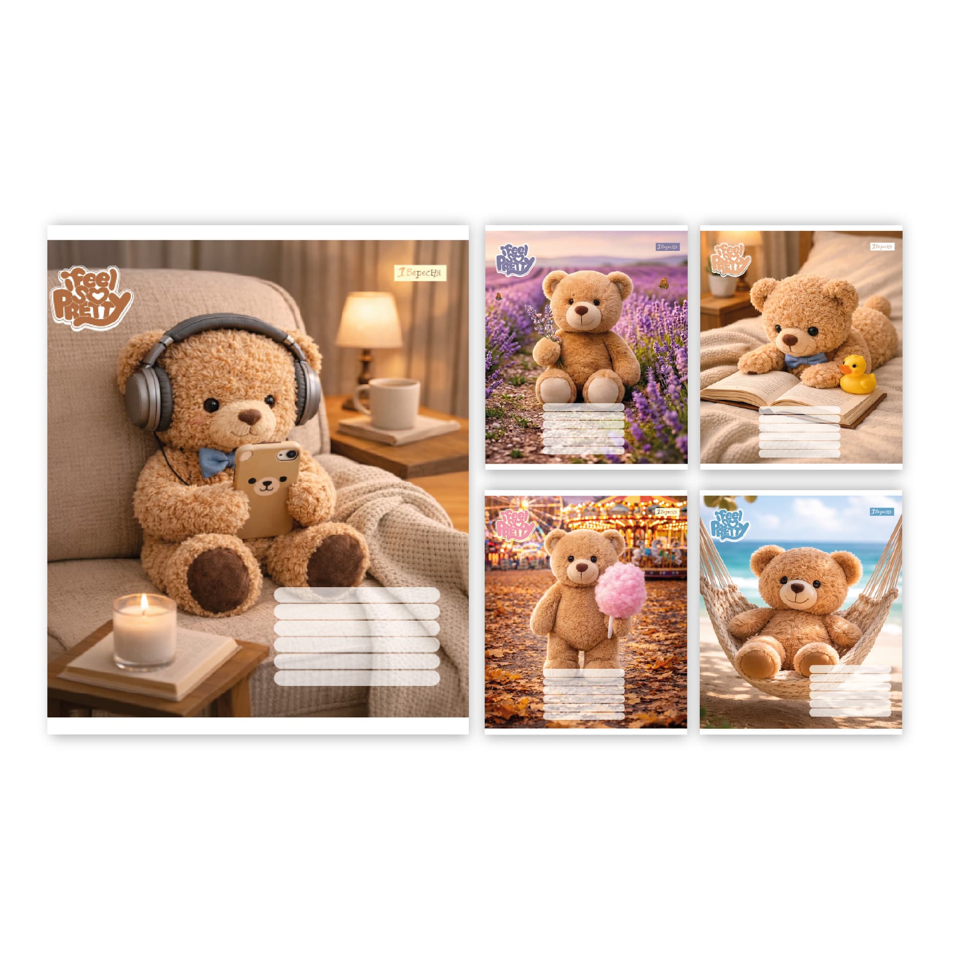 Зошит 18арк. кліт. 1В Bear stories №768972(25)(400)